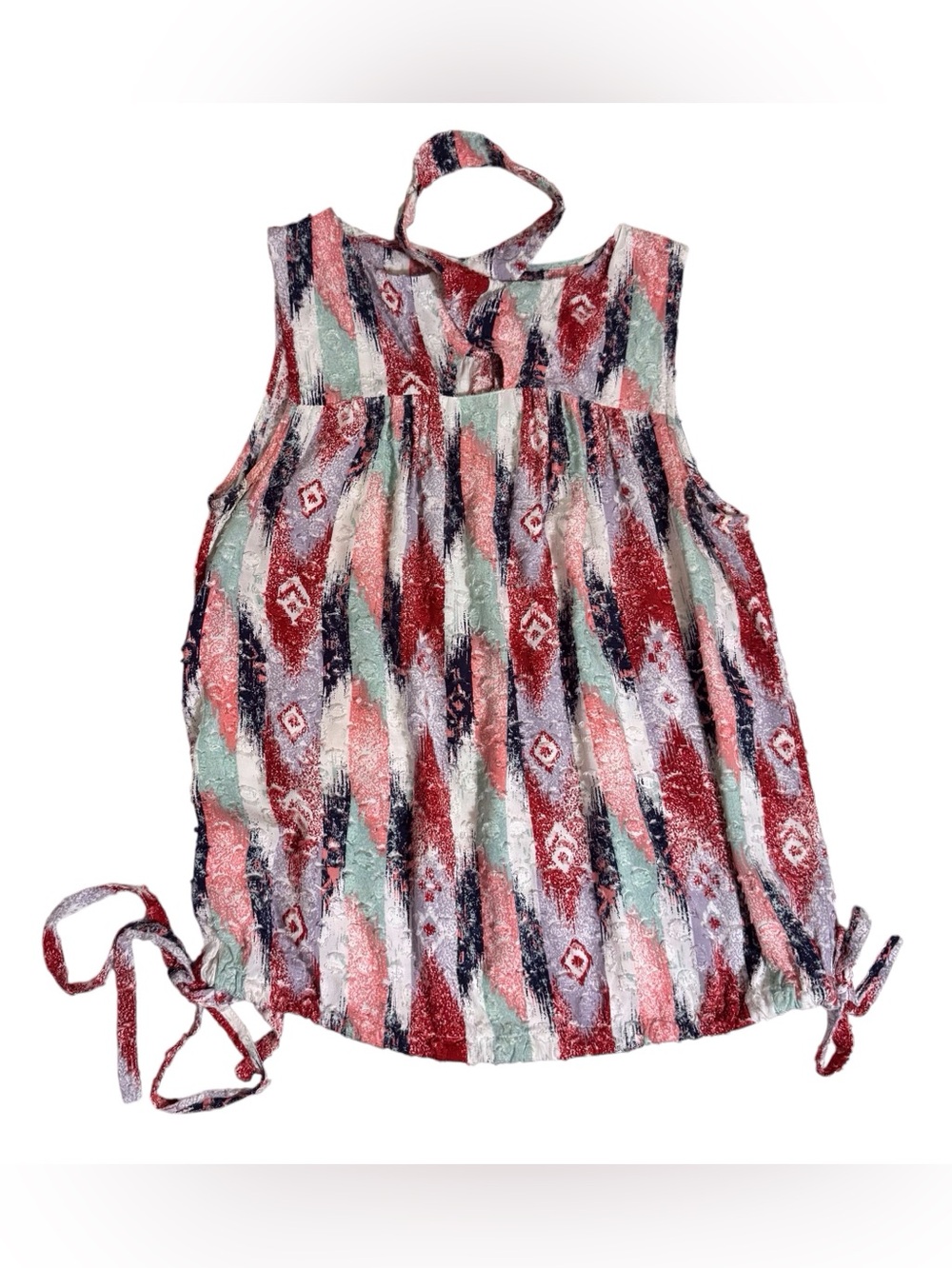 Current Air Anthro X-Small Colorful Halter Top Sleeveless Blouse Boho Casual